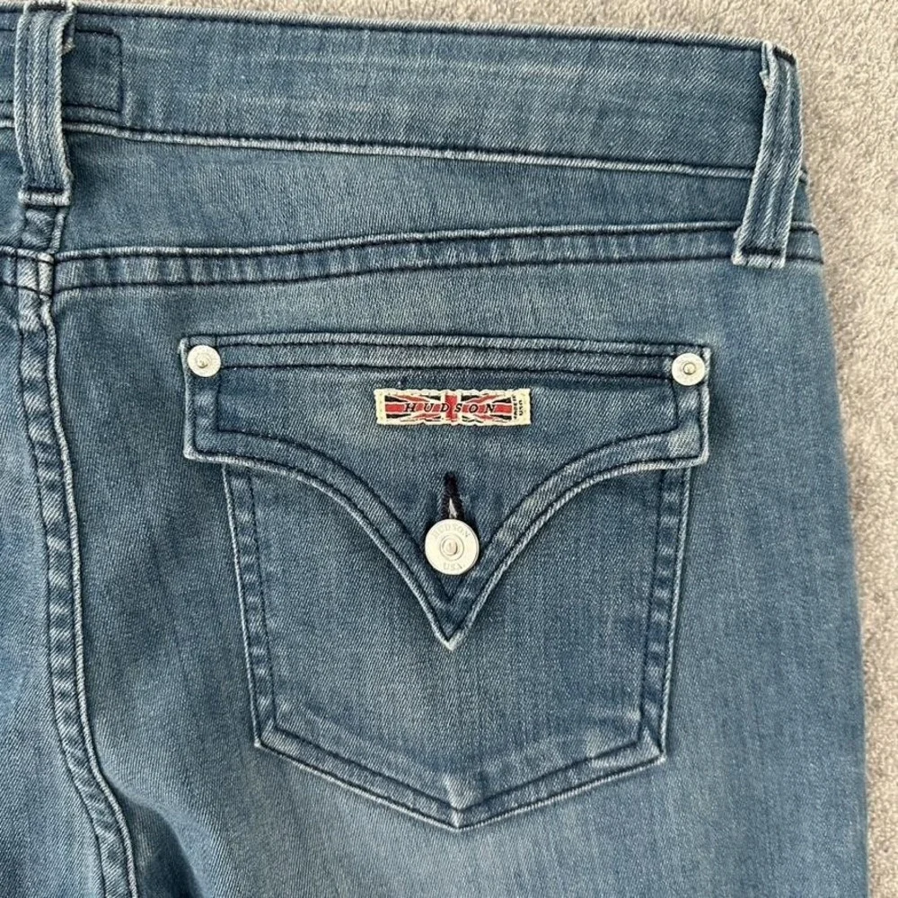 Hudson Jeans Womens 31 Flare Bootcut‎ Low Rise Stretch Denim Y2K USA Made - Picture 10 of 13
